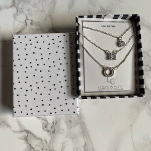 Cubic zirconia 3pc necklace set in gift box . Host Pick !!